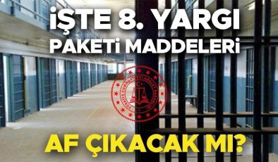 AF ÇIKACAK MI 2024 (SON DURUM) | 8. Yargı Paketi ne zaman çıkacak, maddeleri neler, denetimli serbestlik olacak mı? Yeni yargı paketi ile genel af beklentisi… Son viraja girildi!