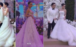 Gelinliğin birini çıkardı diğerini giydi. Böyle oldu zengin düğünü