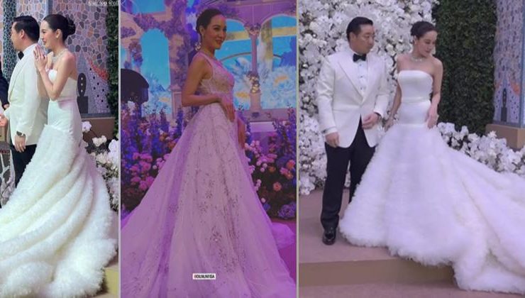 Gelinliğin birini çıkardı diğerini giydi. Böyle oldu zengin düğünü