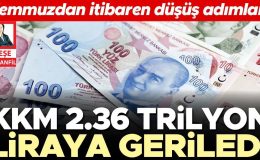 KKM 2.36 trilyon liraya geriledi