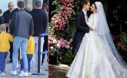 İyi ki karımı ikna ettim de bu kadar doğurdu… Boy boy çocuklarının elinden tutup maça gitti