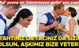 ‘Asi’ prens ve ‘istenmeyen gelinden’ kameralar önünde şov… ‘Tahtlar taçlar sizin olsun, aşkımız bize yeter!’