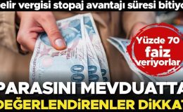 Parasını mevduatta değerlendirenler dikkat! Gelir vergisi stopaj avantajı süresi bitiyor